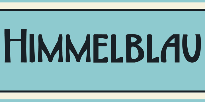 DK Himmelblau字体 1