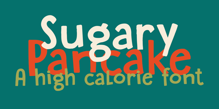 DK Sugary Pancake字体 1