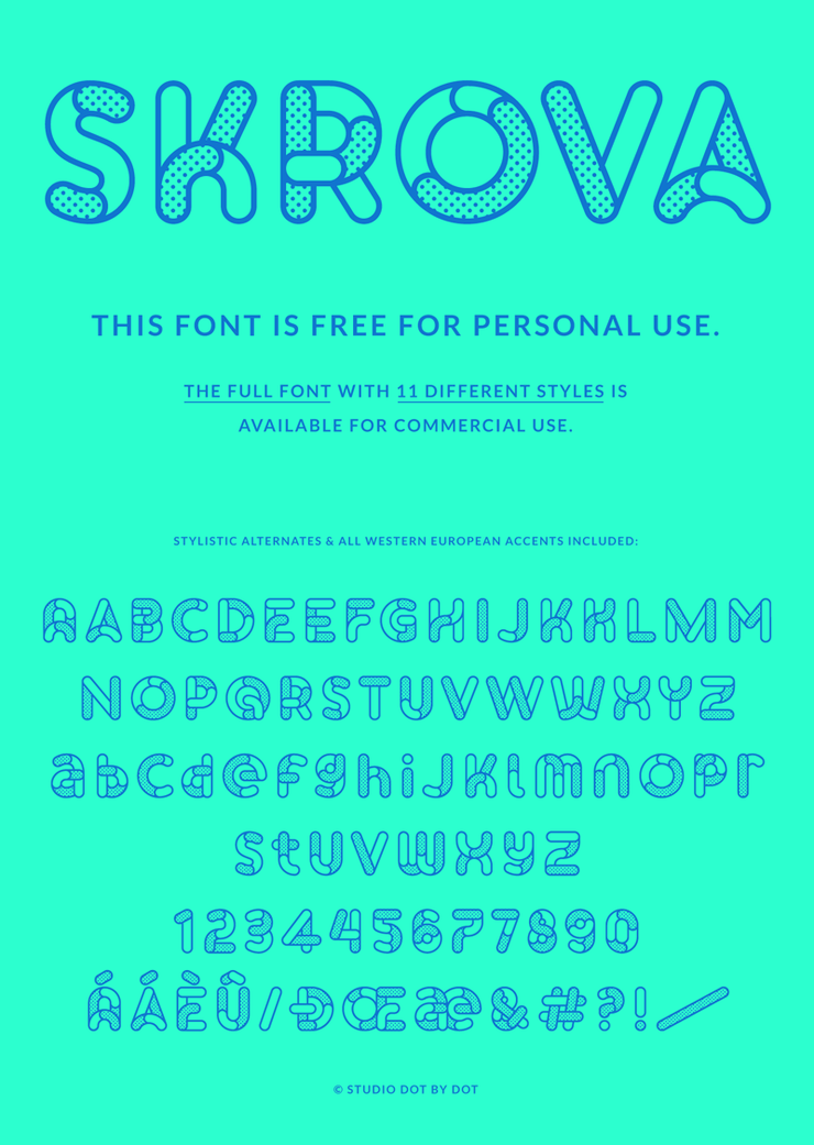 Skrova Parts字体 1