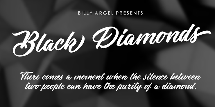 Black Diamonds font 1