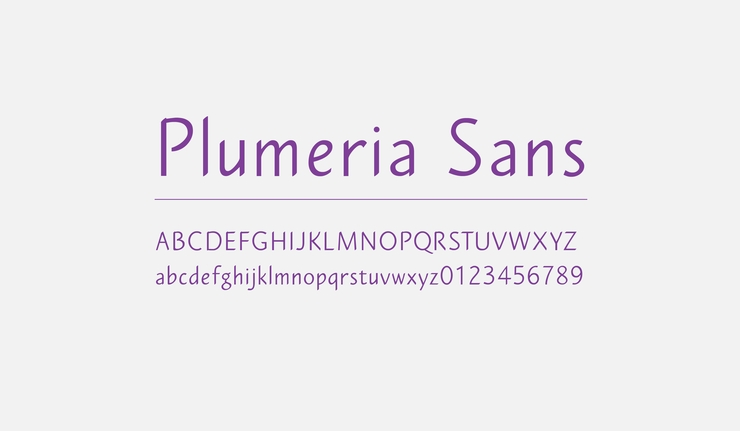 Plumeria Sans字体 6