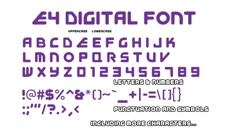 EFour Digital字体 1