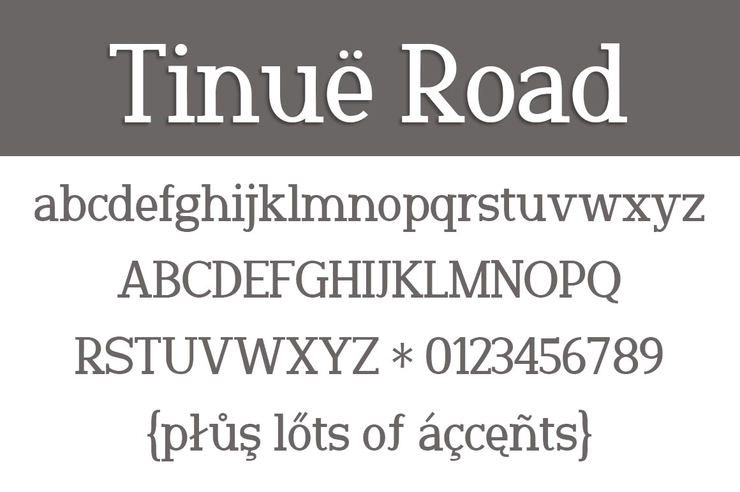 Tinuë Road字体 2