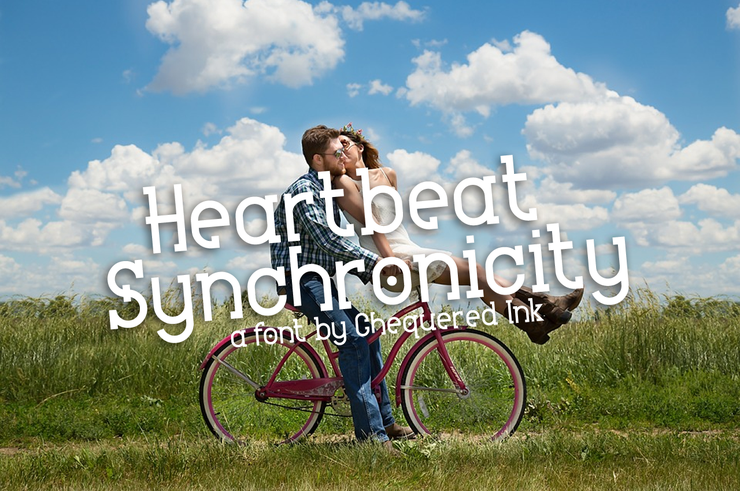 Heartbeat Synchronicity字体 1