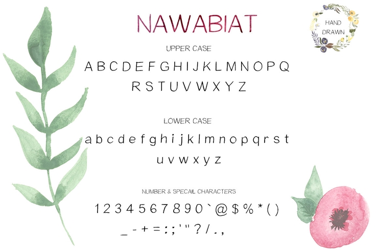 Nawabiat字体 1