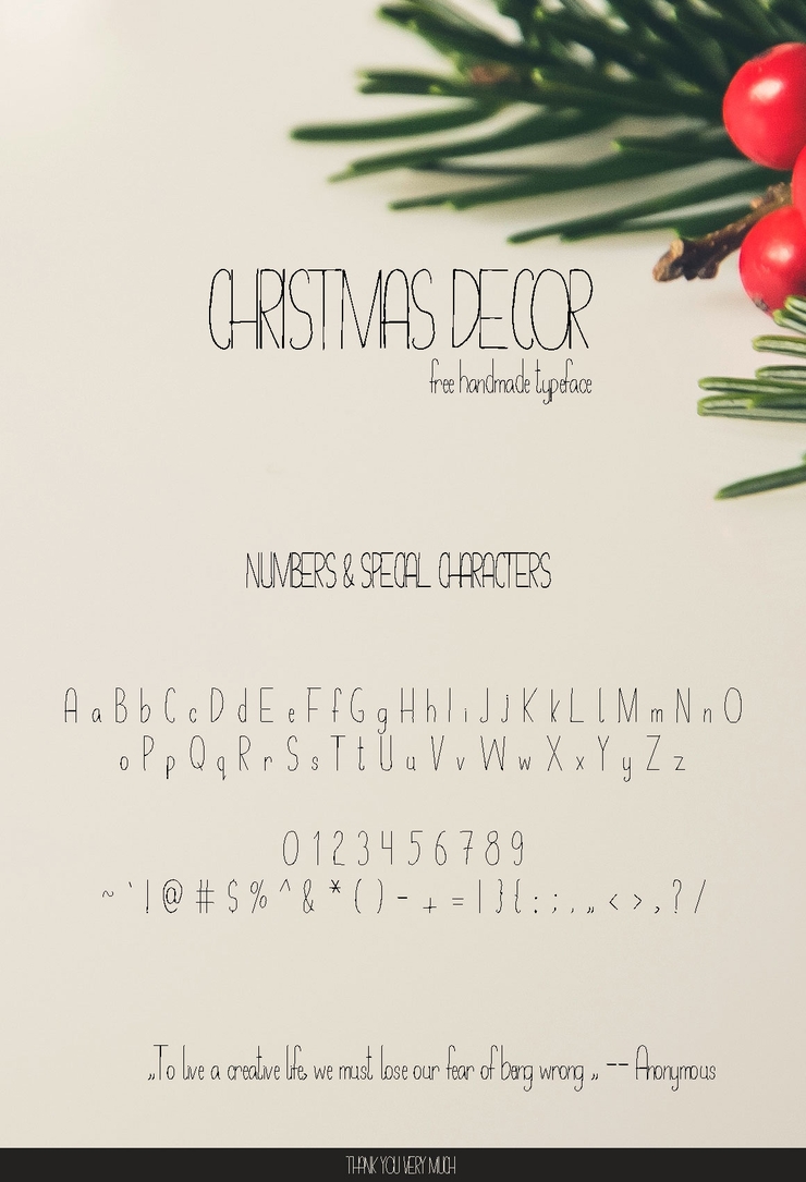 Christmas Decor字体 1