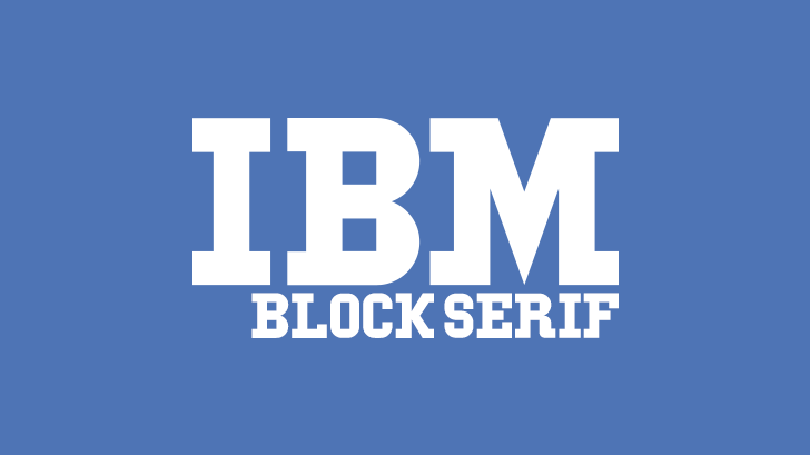 IBM Block Serif字体 1