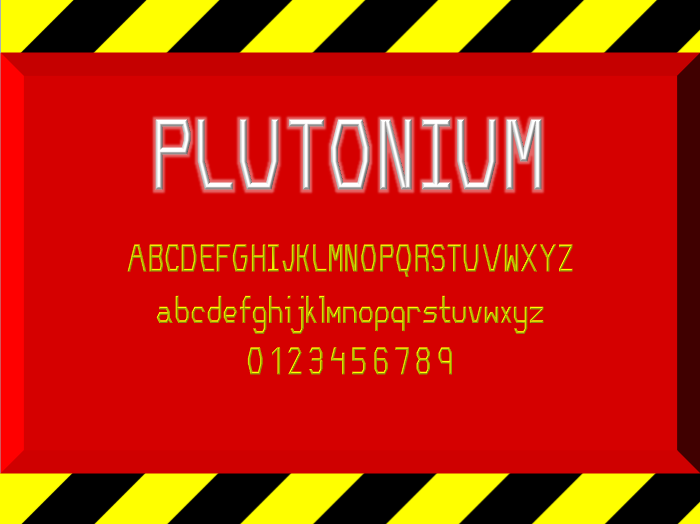 Plutonium NBP字体 1