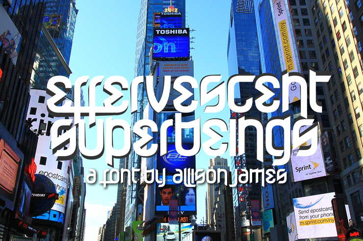 Effervescent Superbeings字体 2