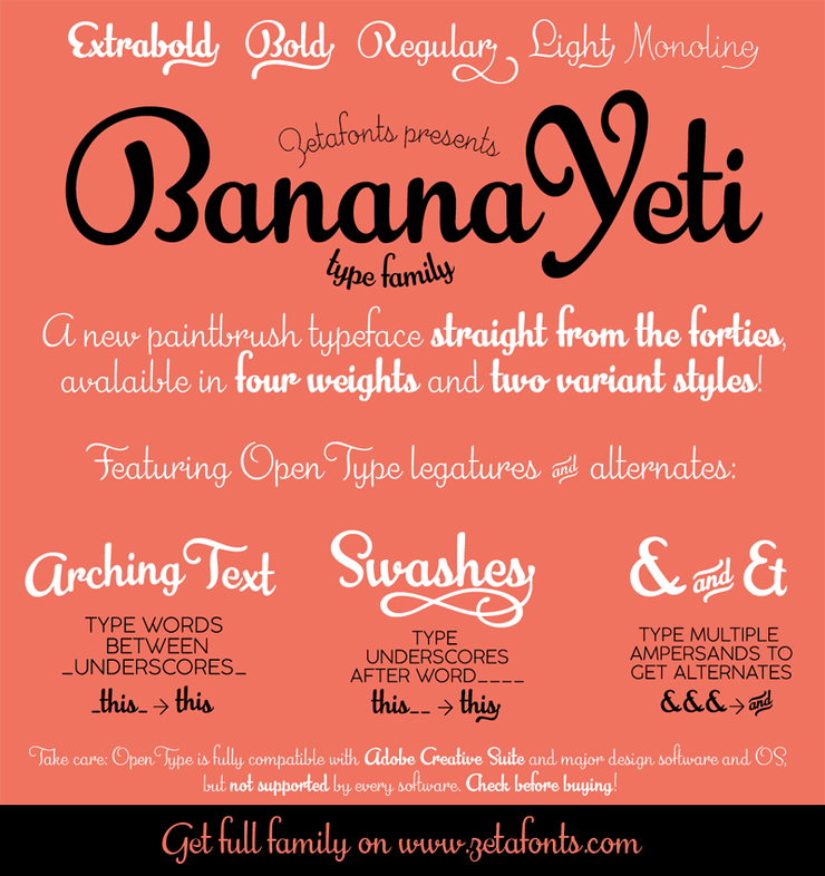 Banana Yeti字体 1