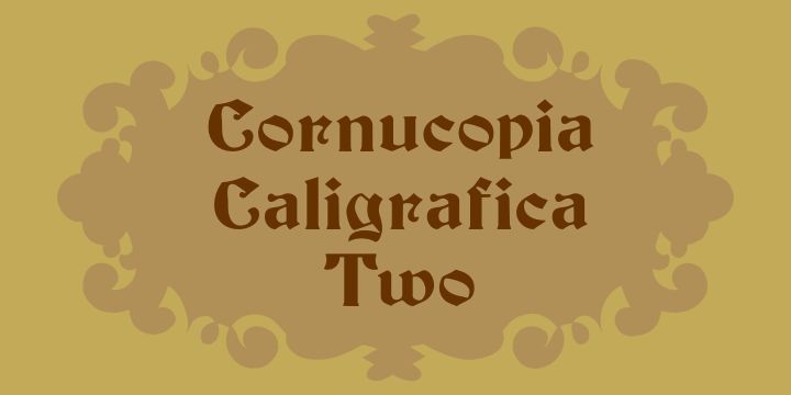 Cornucopia Caligrafica Two字体 1