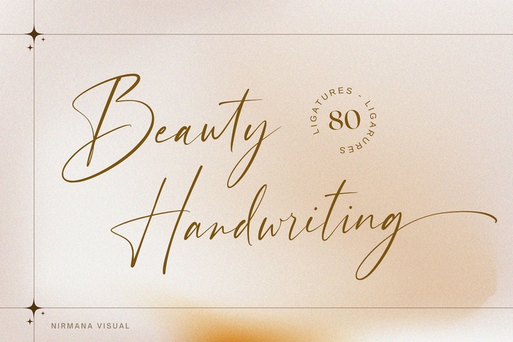 Beauty Handwriting字体 7