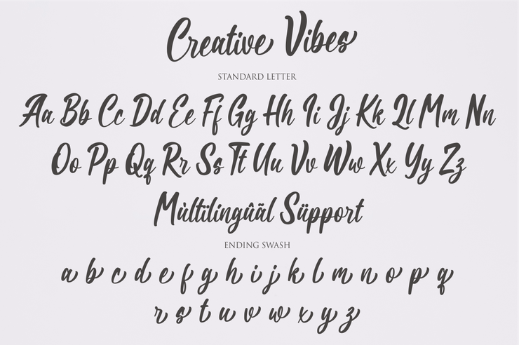 Creative Vibes字体 5