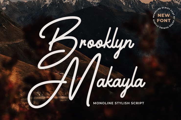 Brooklyn Makayla字体 1