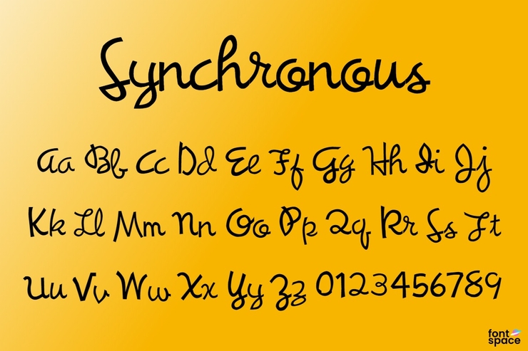 Synchronous字体 1