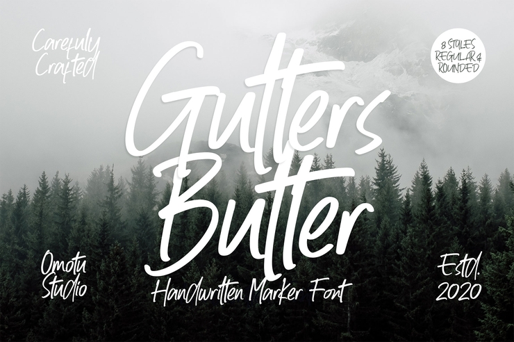 Gutters Butter字体 8