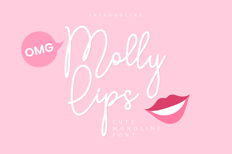 Molly Lips字体 6