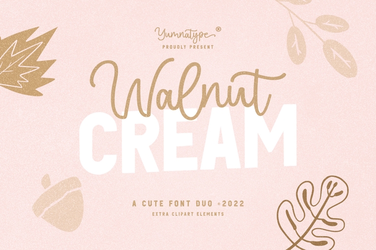 Walnut Cream字体 3