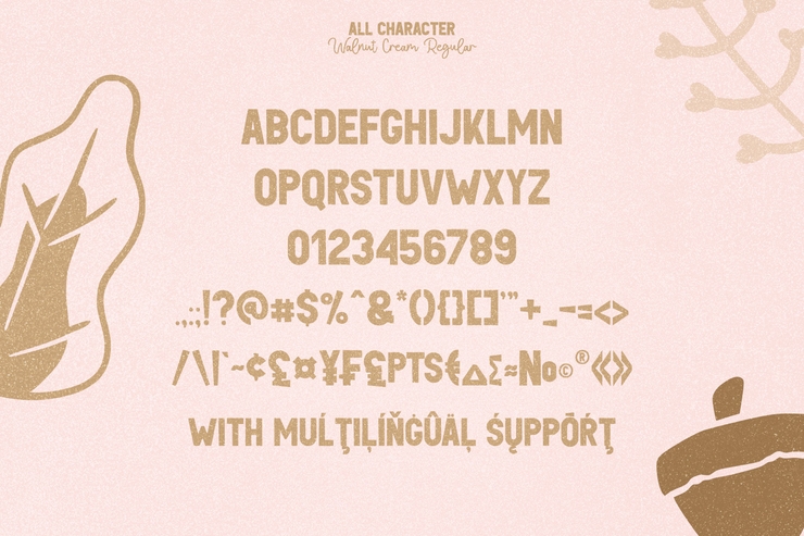 Walnut Cream字体 4