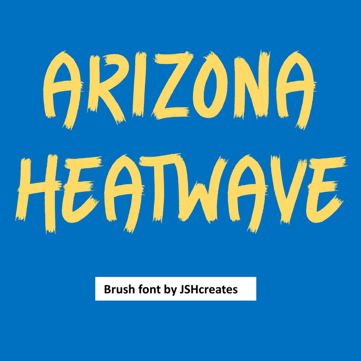 Arizona Heatwave字体 1