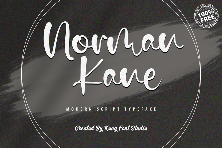 Norman Kane字体 1