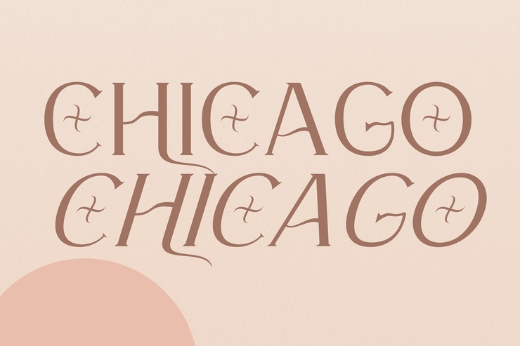 CHICAGO字体 4