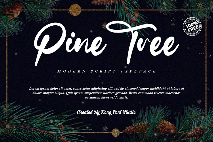 Pine Tree字体 1