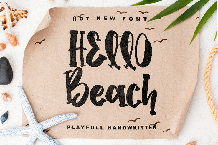 Hello Beach -字体 2