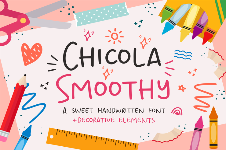 Chicola Smoothy字体 4