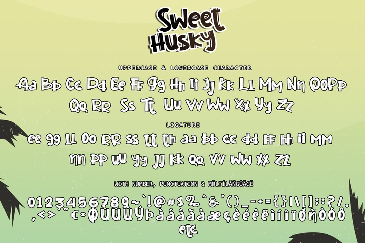 Sweet Husky字体 3