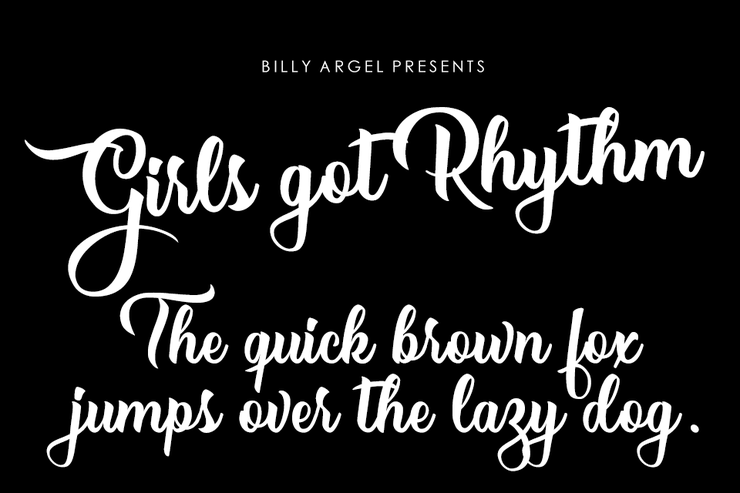 Girls got Rhythm字体 1