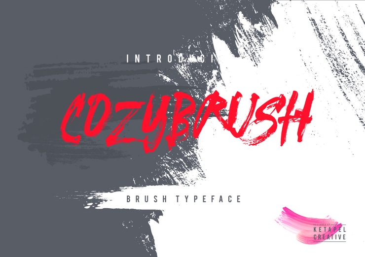 COZYBRUSH字体 5