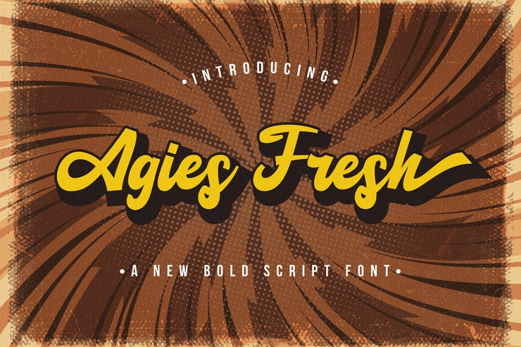 Agies Fresh字体 3