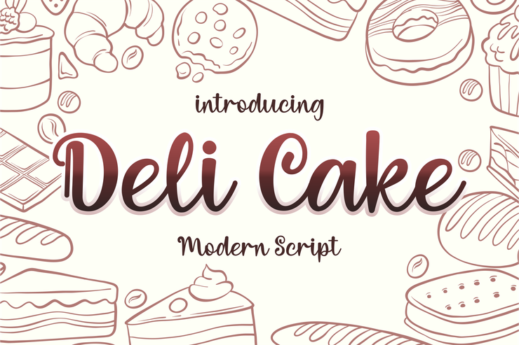 Deli Cake字体 1