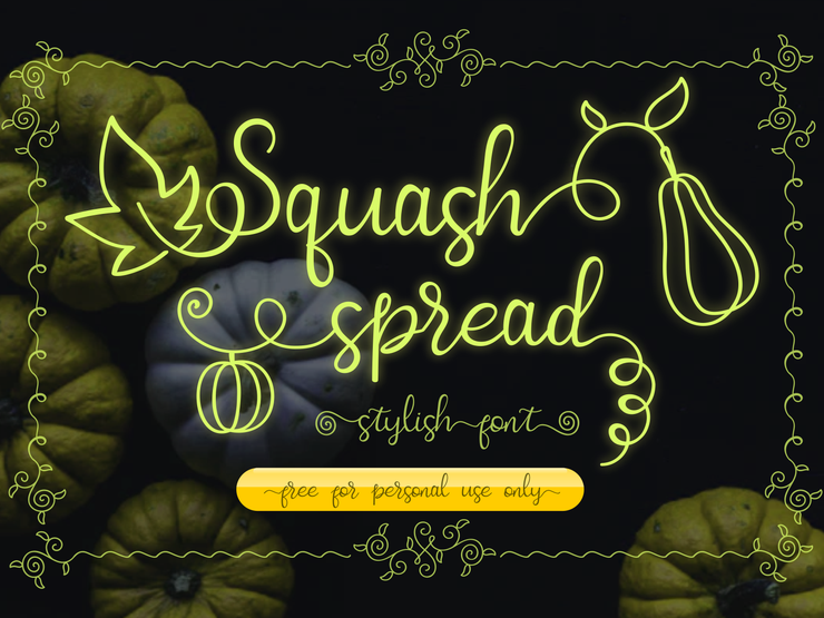 Squash Spread字体 5