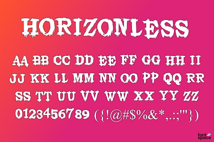 HORIZONLESS字体 1