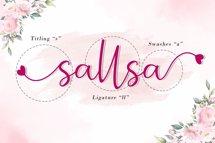 Sallsa字体 3