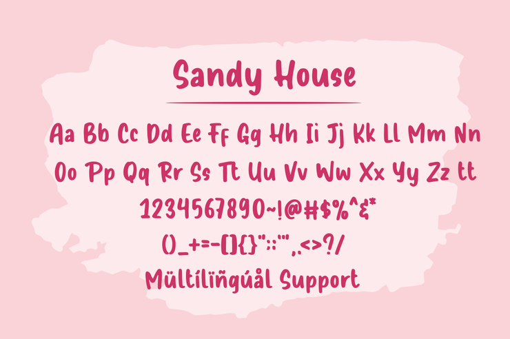 Sandy House字体 1