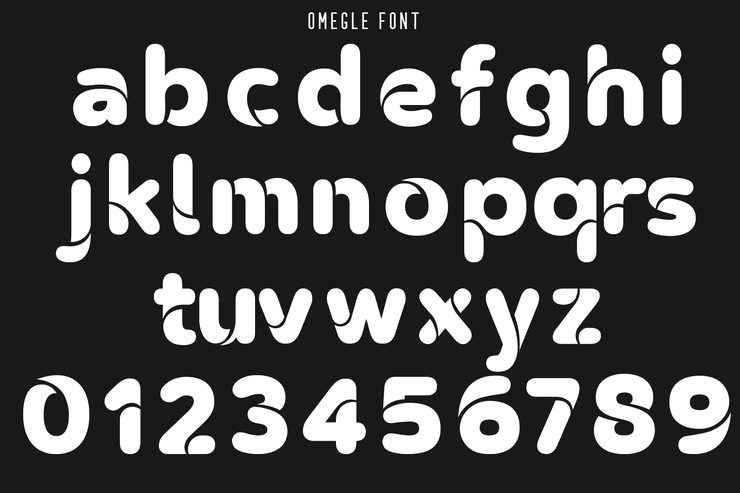 OMEGLE字体 5