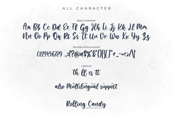 Rooling Candy字体 3