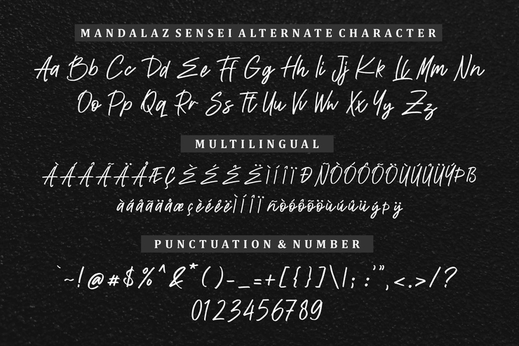 Mandalaz Sensei字体 7