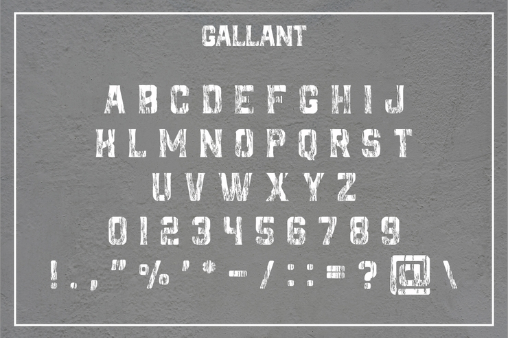 GALLANT字体 5