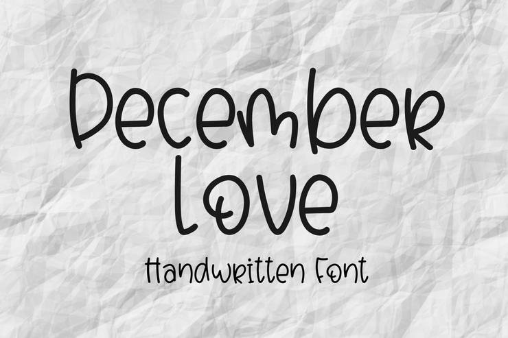 December Love字体 1