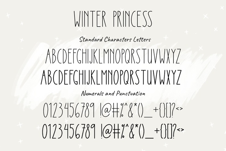 Winter Princess字体 3