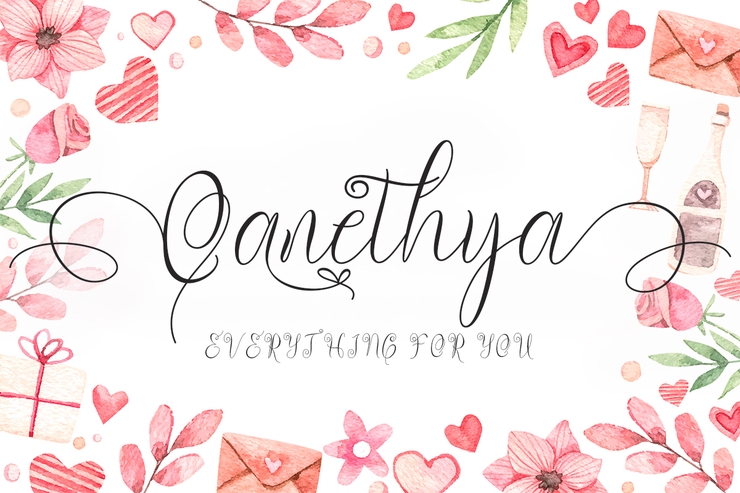 Qanethya字体 1
