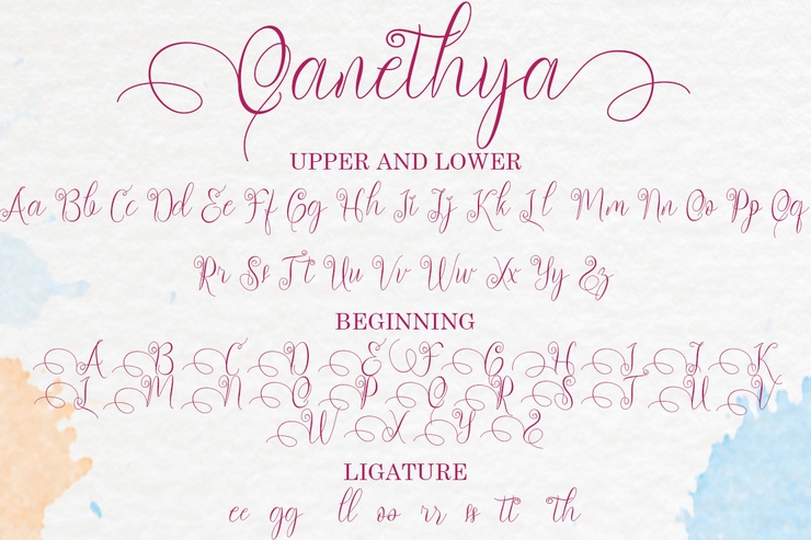 Qanethya字体 3