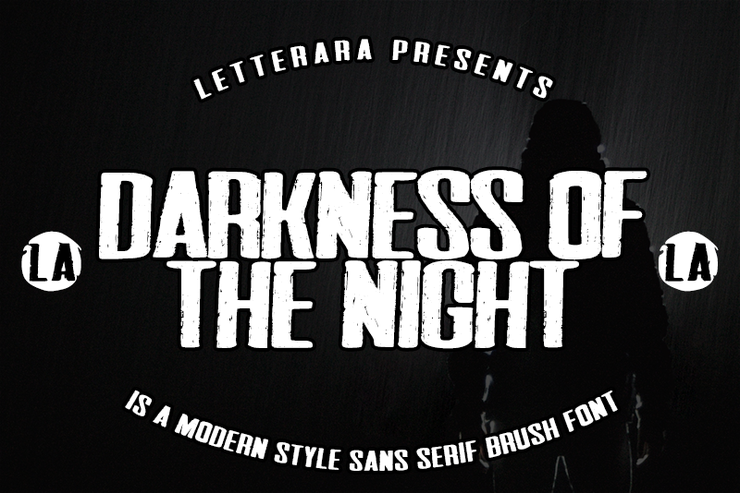 Darkness of the night字体 1
