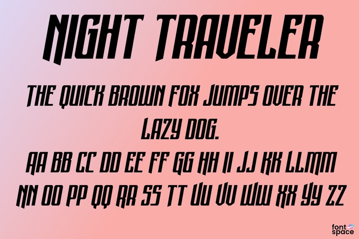 Night Traveler字体 2