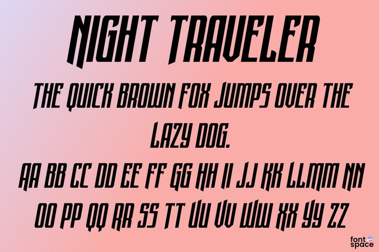 Night Traveler字体 3