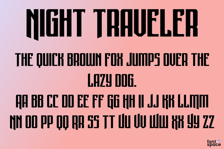 Night Traveler字体 4